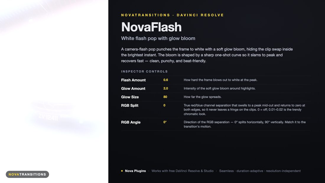 NovaTransitions Flash transition