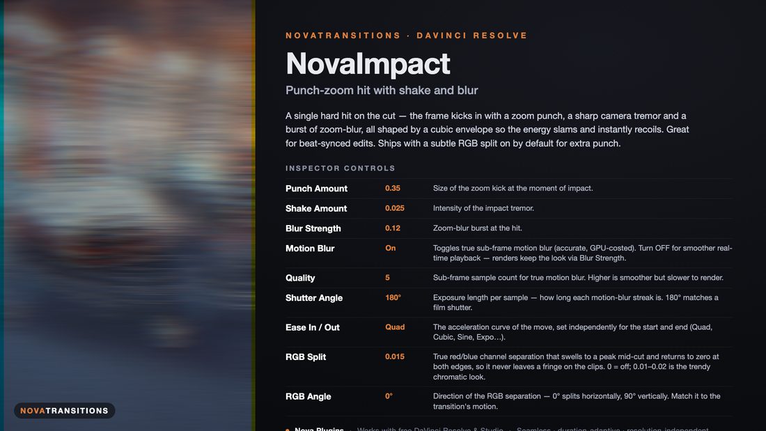 NovaTransitions Impact transition