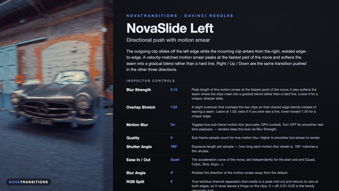 NovaTransitions Slide Left transition